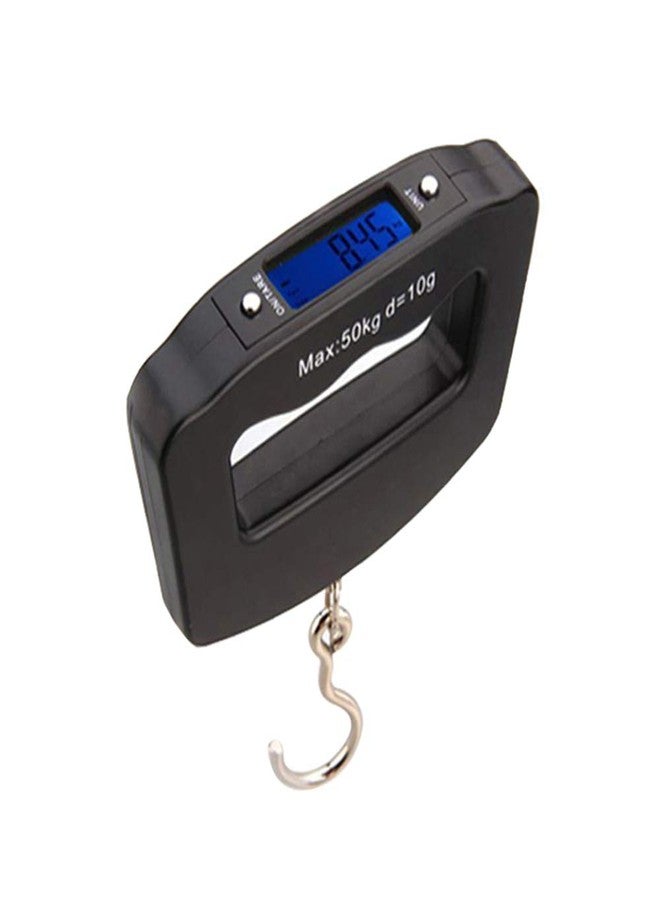 Meichoon Digital Luggage Scale 110lb /50kg, Portable Mini Electronic Scale with Fishing Hook Tare Function Backlit LCD Display for Home Farm Factory Hunting Outdoor C42 - Image 1